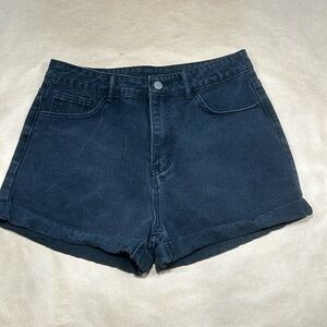 Shein Black Jean Short Sz L